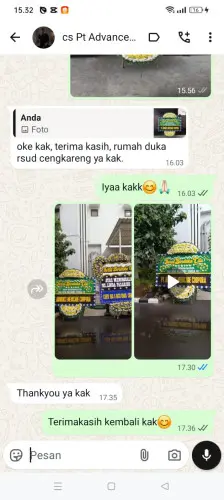 Testimonial Papan Bunga Pernikahan legokhuni
