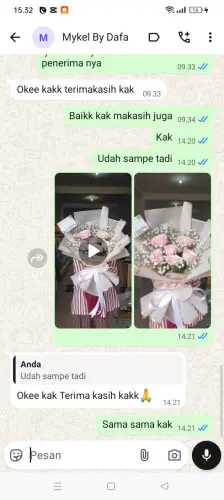 Testimonial Buket Bunga legokhuni