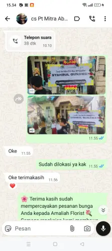 Testimonial Papan Bunga legokhuni
